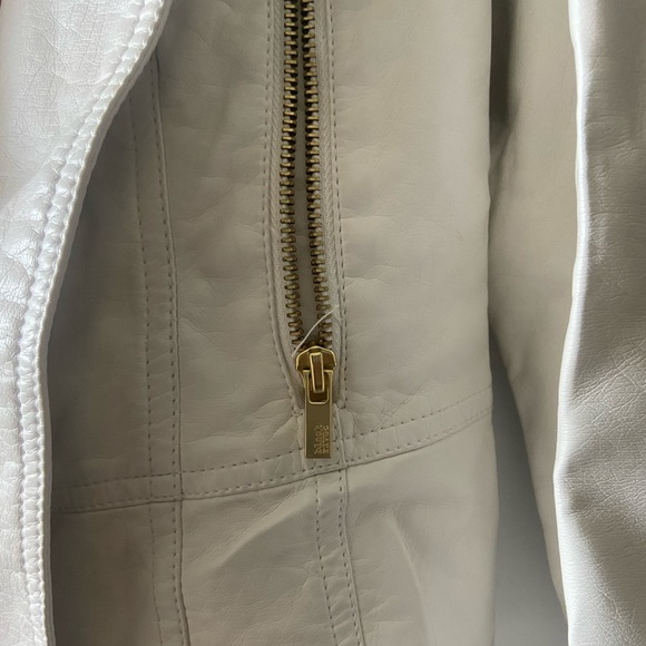 White Faux Leather Jacket - Picture 5 of 10